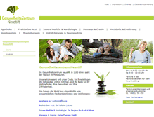 Tablet Screenshot of gesundheitszentrum-neustift.at